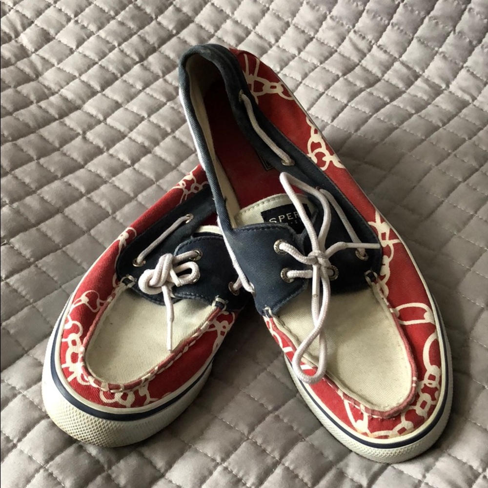 Red, White, & Blue Sperry